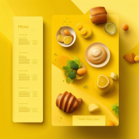 generate an image that i will use like background of menu in yellow with jeu de pendu words and theme